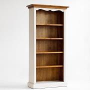 Boddem Bookcase 5 Tier Shelf White Pine