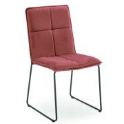 Sorani Velvet Dining Chair With Metal Legs In Blush