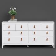 Barcila Wooden Chest Of Drawers With 8 Drawers In White