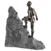 Wanderer Poly Design Sculpture In Antique Bronze And Grey