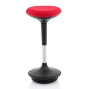 Sitall Fabric Office Visitor Stool With Bergamot Cherry Seat