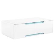 Becka Wooden Coffee Table In White Matt Gloss