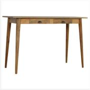 Ouzel Wooden Study Desk In Natural Oak Ish With 2 Drawers