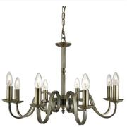 Richmond 8 Light Ceiling Light In Antique Brass