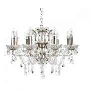 Beautiful Eight Light Chandelier In Clear Crystal Drops