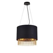 Ceres 3 Lights Pendant Ceiling Light In Black Shade