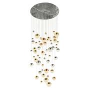 Planets Wall Hung 55 Multi Drop Balls Pendant Light In Chrome