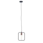 Lavish Iron 1 Pendant Light In Black And Copper