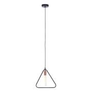 Lavish Iron Triangular Pendant Light In Black