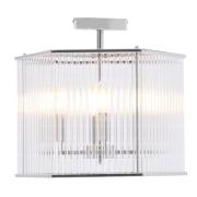 Larisa Hexagonal 4 Bulbs Pendant Light In Chrome