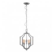 Alkali 5 Bulbs Pendant Light In Silver