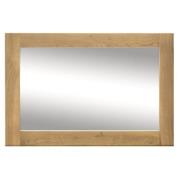 Brex Rectangular Wall Bedroom Mirror In Natural Wooden Frame