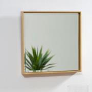 Andstima Small Square Wall Bedroom Mirror In Gold Frame