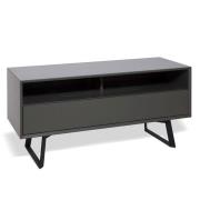 Daniel TV Stand In Charcoal Grey With Flap Door