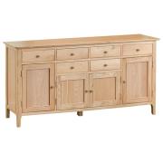 Nassau Wooden 4 Doors And 6 Drawers Sideboard In Natural Oak