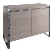 Irvane Wooden 2 Doors Sideboard In Grey Oak