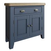 Hants Wooden 2 Doors And 1 Drawer Sideboard In Blue