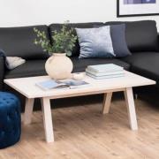 Alisto Wooden Coffee Table Rectangular In Oak White