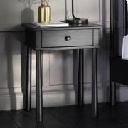 Burbank Wooden Bedside Cabinet With 1 Drawer In Black