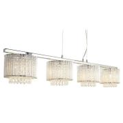 Elise Chrome Light Ceiling Bar With Aluminimum Tubes Trim