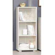 Lufkin High Gloss Bookcase With 3 Shelves In White