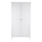 Kamuy Wooden 2 Doors Wardrobe In White