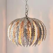 Delphine Small Leaf Pendant Light In Silver