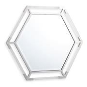 Marisa Hexagonal Wall Mirror In Gold Silver Frame