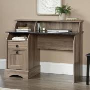 Fairmont Wooden Laptop Desk With 2 Drawers In Salt Oak