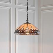 Brooklyn Medium Tiffany Glass Pendant Light In Dark Bronze