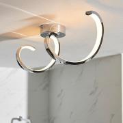 Astral LED Semi Flush Ceiling Light In Chrome