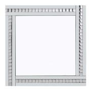 Berit Classic Triple Bar Wall Mirror In Crystal And Silver