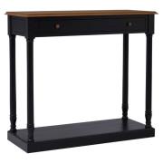 Luria Wooden Console Table With 1 Drawer In Natural And Black