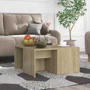 Leonia Square Wooden Coffee Tables In Sonoma Oak