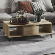 Danya Rectangular Wooden Coffee Table In Sonoma Oak