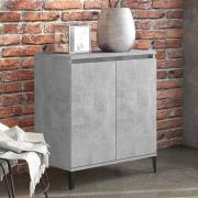 Vaeda Wooden Sideboard With 2 Doors In Concrete Effect