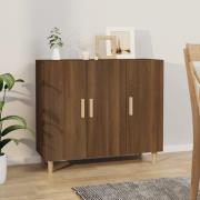 Ediva Wooden Sideboard With 3 Doors In Brown Oak