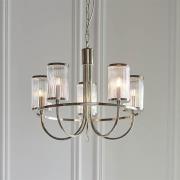 Durham 5 Lights Ceiling Pendant Light In Bright Nickel