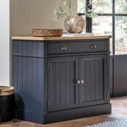 Elvira Wooden Sideboard With 2 Doors 2 Drawers In Meteror Oak