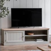 Elvira Wooden TV Stand In Oak And Prairie