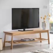 Burbank Rectangular Wooden TV Stand In Oak