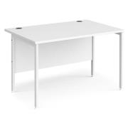 Melor 1200mm H-Frame Legs Wooden Computer Desk In White