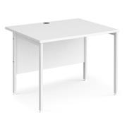 Melor 1000mm H-Frame Legs Wooden Computer Desk In White