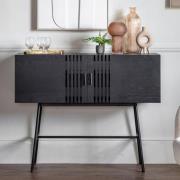 Holien Wooden Storage Cabinet With 2 Doors In Black