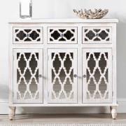 Halifax Mirrored Sideboard With 3 Doors 3 Drawers In Natural