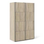 Vrok Sliding Wardrobe With 2 Oak Doors 2 Shelves In Oak