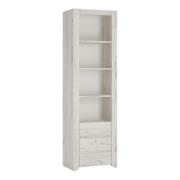 Alink Wooden Bookcase With 3 Drawers In White