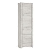 Alink Wooden Wardrobe With 1 Door 3 Drawer In White