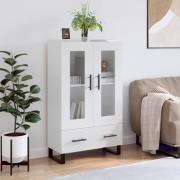 Alivia High Gloss Display Cabinet With 2 Doors In White