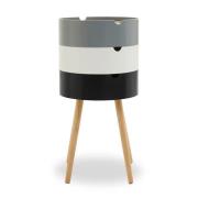 Varna Wooden Three Tier Side Table Storage In Multi-Colour